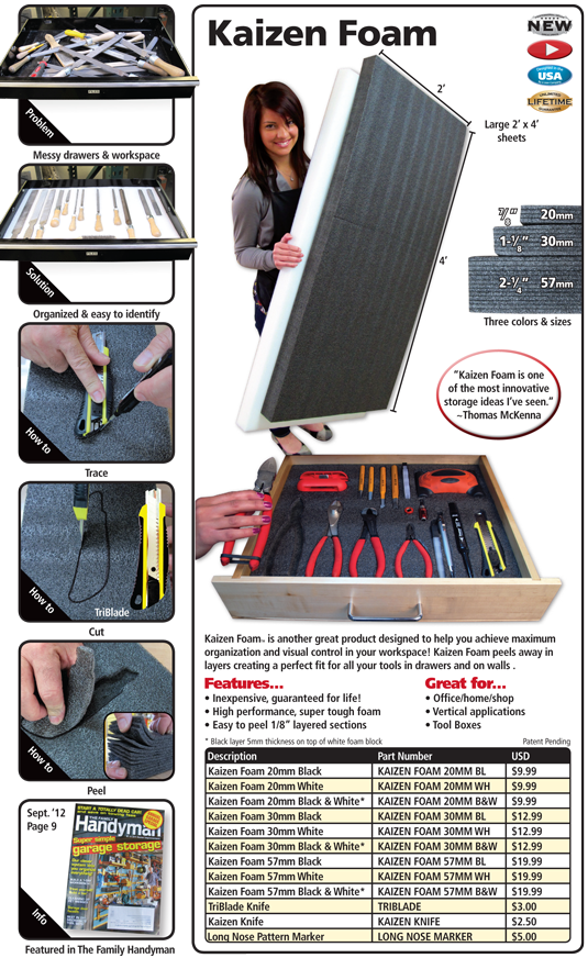 Kaizen Foam from FastCap